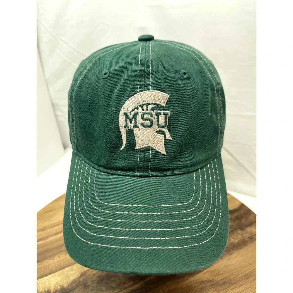 Michigan State Spartans Hat cap Men's Green One Size Fits‎ All Used